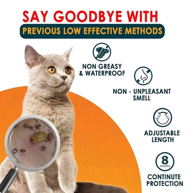 Flea and Tick Collar for Small and Large Dogs and Cats - Designed for long-lasting use