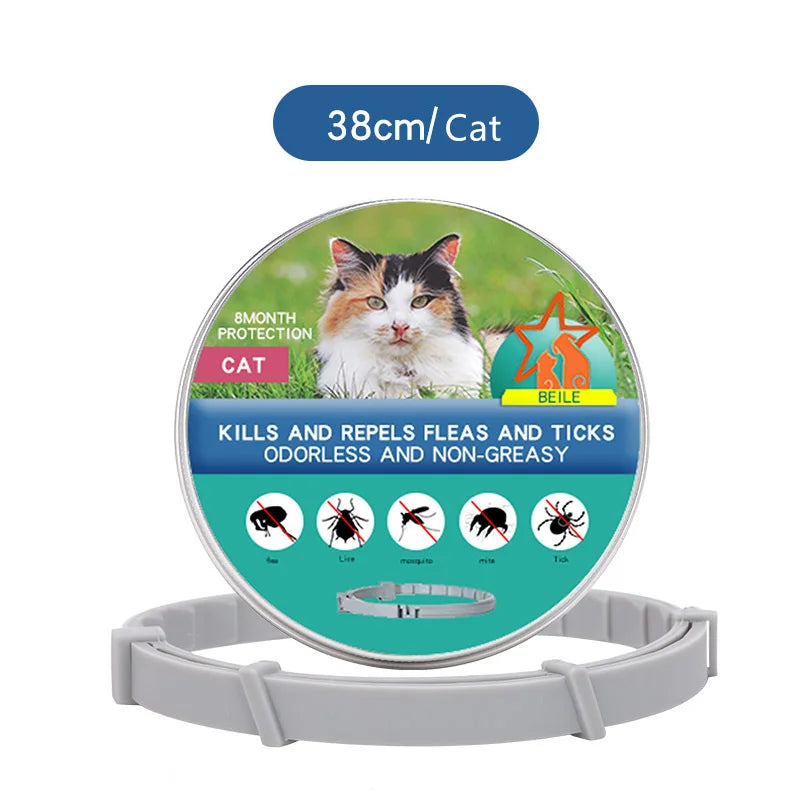 Flea and Tick Collar for Small and Large Dogs and Cats - Designed for long-lasting use